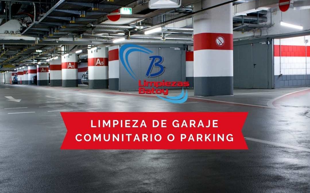 Limpieza de garaje comunitario o parking